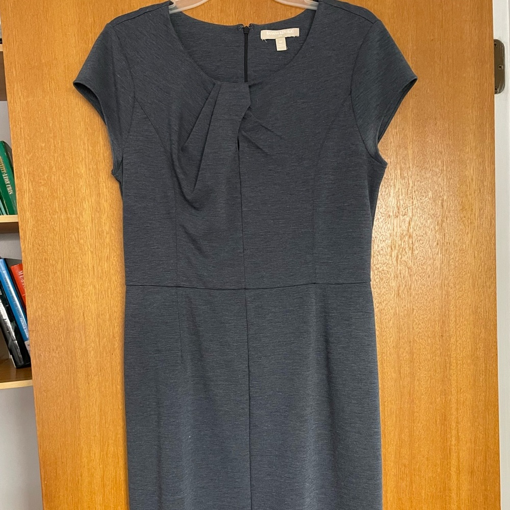 (10) banana republic gray dress